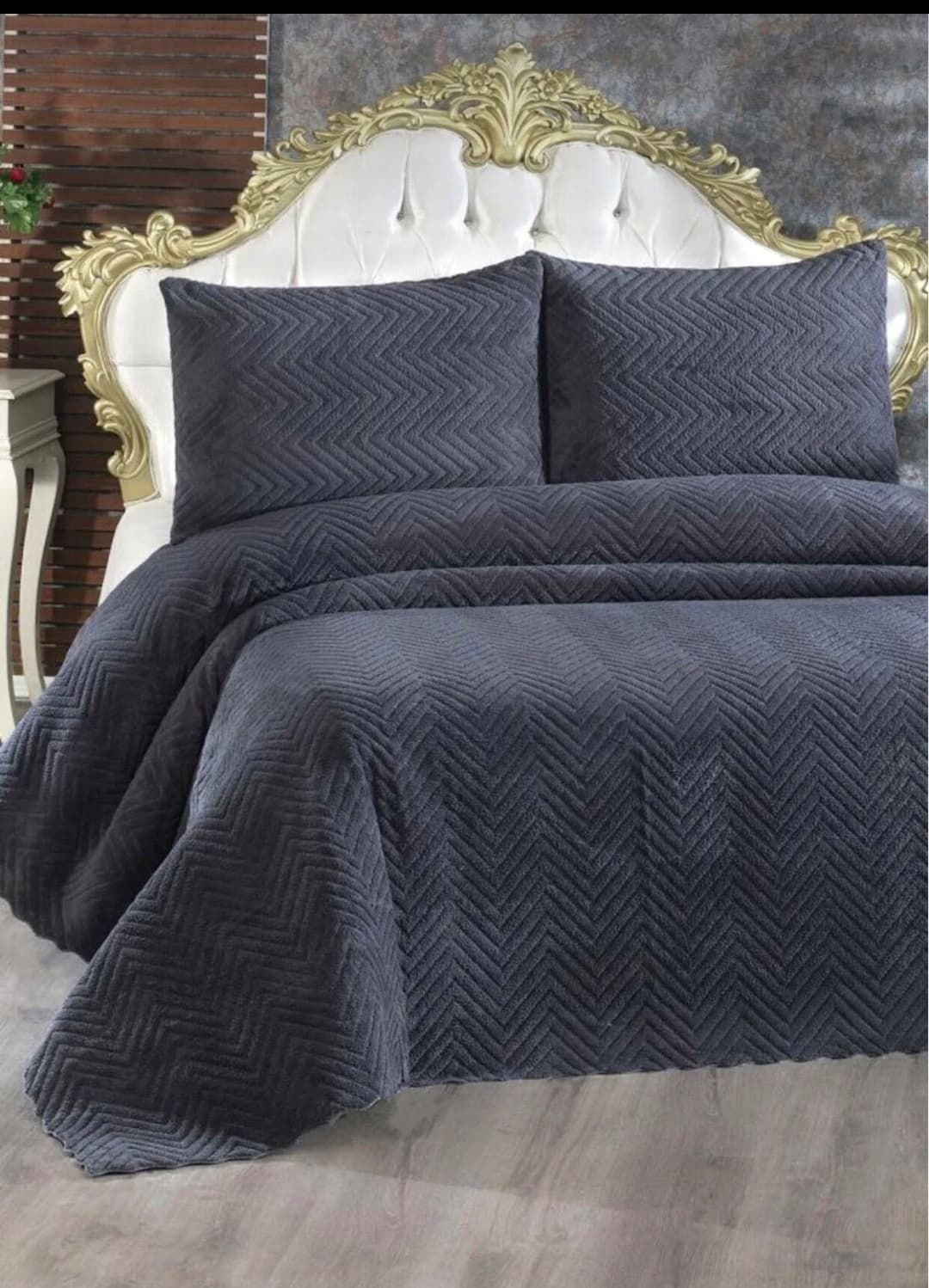 Welsoft Tek Kişilik Yatak Örtüsü Takımı Antrasit