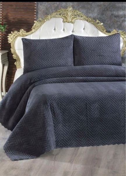 Welsoft Tek Kişilik Yatak Örtüsü Takımı Antrasit